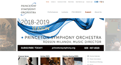 Desktop Screenshot of princetonsymphony.org