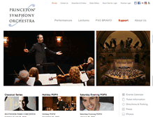 Tablet Screenshot of princetonsymphony.org